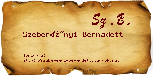 Szeberényi Bernadett névjegykártya